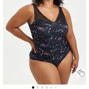 Galaxy Vneck bathing suit